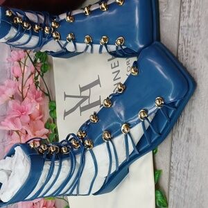 Vivienne Hu VHNY Studded Leather Cage Sandals NIB